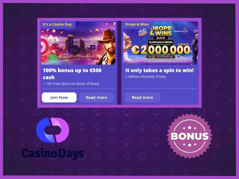 Casino Days bonuses and promotions - how to use for win