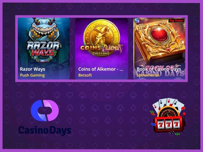 Casino Days online - slots and live dealer games