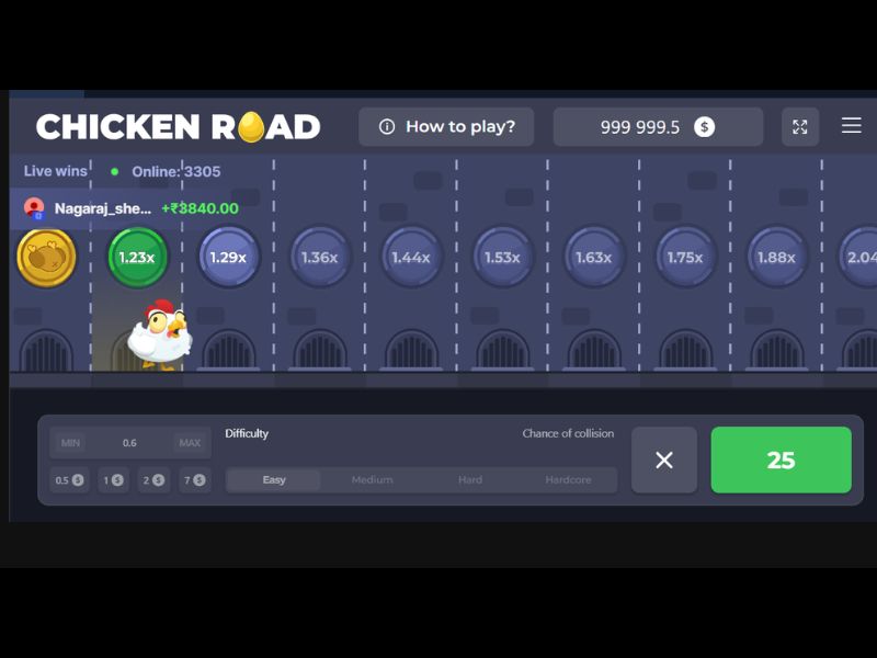 Elements of the game Chicken Road