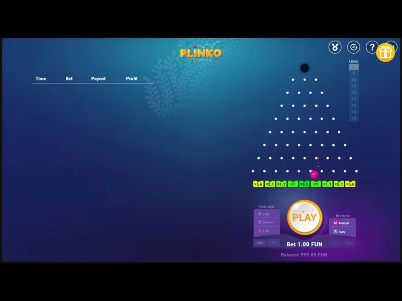 Plinko play for money at Casino Days